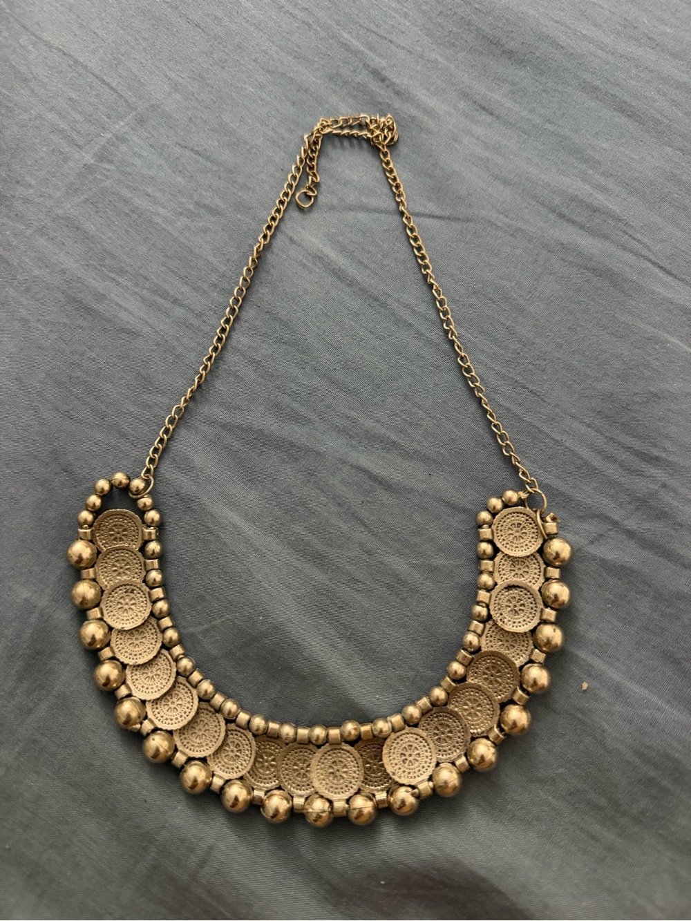 Silver Statement Bib Necklace - Women Jewelry
